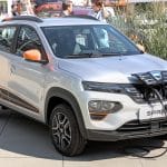 Dacia Spring électrique de première génération, photographiée de trois-quarts avant