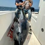 Captain Bobby Rice 80-inch bluefin tuna on 40# test line