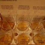 Bourbon and Rye tasting flight