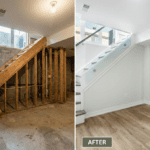 Basement renovation completed by HAFI Contracting Group