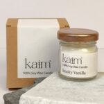 Small Glass Jar Candle - Smoky Vanilla Fragrance