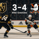 Vegas Golden Knights Fall 3-4 in Overtime as Anaheim’s Young Core Steals a Statement Win