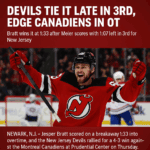 Devils rally late, defeat Canadiens 4-3 in OT to stay perfect at home | IHM News