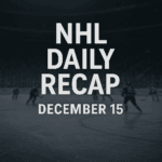 NHL Daily Recap - December 15, 2025 | Full Game Day Review (3 Games) | IHM News