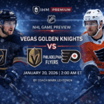 Vegas Golden Knights vs Philadelphia Flyers | Premium Preview | Jan 20, 2026 | IceHockeyMan