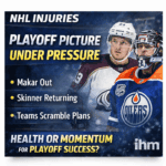 NHL Injuries Playoff Impact Update