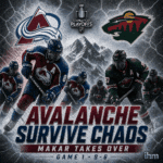 Avalanche outlast Wild in 9-6 Game 1 thriller