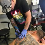 telihát tetoválás Brucetól, when full tattoo Bruce