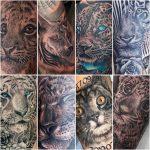 nagymacskák tetoválás, big cats tattoo
