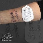 anya apa gyerekrajz tetoválás, mom dad child drawing tattoo