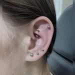öt darab fül piercing bogyós, five pieces of ear piercing berry