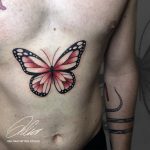 pillangó színes tetoválás, butterfly color tattoo