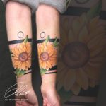 napraforgó alkar tetoválás, sunflower forearm tattoo