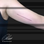 egyenes vonal tetoválás, straight line tattoo