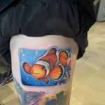 Némó nyomában bohóc hal tetoválás, Nemo's footsteps clown fish tattoo