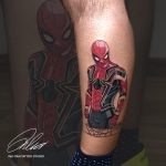 pókember színes tetoválás 1, spider man with colorful tattoo 1