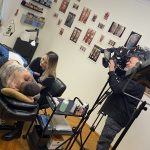 Dala Dalma tetoválóművész forgatás tévé Ink Man Tattoo Studio, Dala Dalma tattoo artist filming TV Ink Man Tattoo Studio
