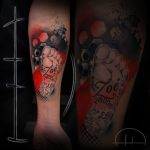 gyermek emlék születés születési dátum színes tetoválás, child memory birth date of birth color tattoo