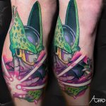 képregény színes hős anime tetoválás Budapest, comic colorful hero anime tattoo Budapest