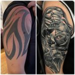 rózsa ima imalánc rózsafüzér madár reál tetoválás, rose prayer prayer chain rosary bird real tattoo
