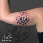 oroszlánkirály kisoroszlán Simba mese tetoválás , lion king little lion Simba fairy tale tattoo