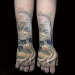 kézfej hal horog csali horgászat tetoválás, hand fish hook bait fishing tattoo