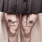 kupidó anygalka tetoválások, cupid angel tattoos