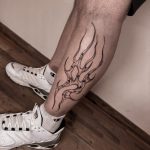 láb tetoválás Budapest, leg tattoo Budapest