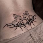 nyuszi pár teteoválás, bunny couple tattoos