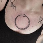 kör kígyó csontváz tetoválás, circle snake skeleton tattoo
