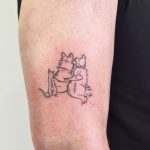 állatok kutya macska szeretet tetoválás, animals dog cat love tattoo