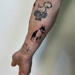 kiskutya kutya házikedvenc tetoválás, puppy dog ​​pet tattoo