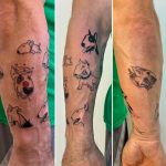 alkar tetoválás kutyák, forearm tattoo dogs