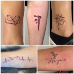 katica oroszlán felirat tetoválás, ladybug lion lettering tattoo