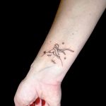 Kisherceg belső csukló tetoválás, Little prince inner wrist tattoo