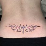 kereszt derék tetoválás Budapest, cross waist tattoo Budapest