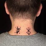 nyak szimbólum tetoválás Budapest, neck symbol tattoo Budapest