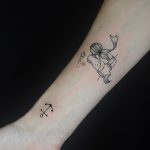 házikedvenc kutya csillag emléktetoválás Budapest, pet dog star memorial tattoo Budapest