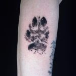 tappancs kutya emléketetoválás Budapest, dog memorial tattoo Budapest