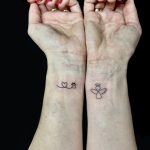 páros csukló tetoválás angyal szív tetoválás, couple wrist tattoo angel heart tattoo