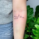 vegyjel kémiai képlet tetoválás Budapest, chemical symbol chemical formula tattoo Budapest