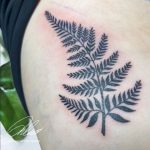 páfránylevél természet árnyékot kedvelő növény tetoválás, fern leaf nature shade-loving plant tattoo