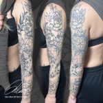 egész kar mandala virág babarózsa geometria szimetria kitöltés tetoválás, whole arm mandala flower baby rose geometry symmetry filling tattoo