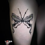pillangó kígyó tetoválás Budapest, butterfly snake tattoo Budapest