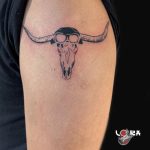 bika koponya állat motoros tetoválás, bull skull animal motorcycle tattoo