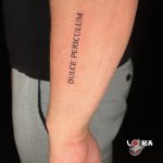 idézet tetoválás Budapest, inscription tattoo Budapest