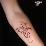 sárkány tetoválás dragon tattoo Budapest Lora tattoo