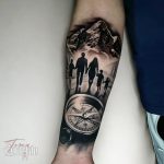 realisztikus család tetoválás Budapest, realistic family tattoo Budapest