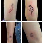 paprika virág lóhere kifli tetoválás Budapest, paprika flower clover kifli tattoo Budapest