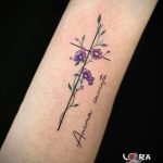 virág tetoválás flower tattoo Budapest 1